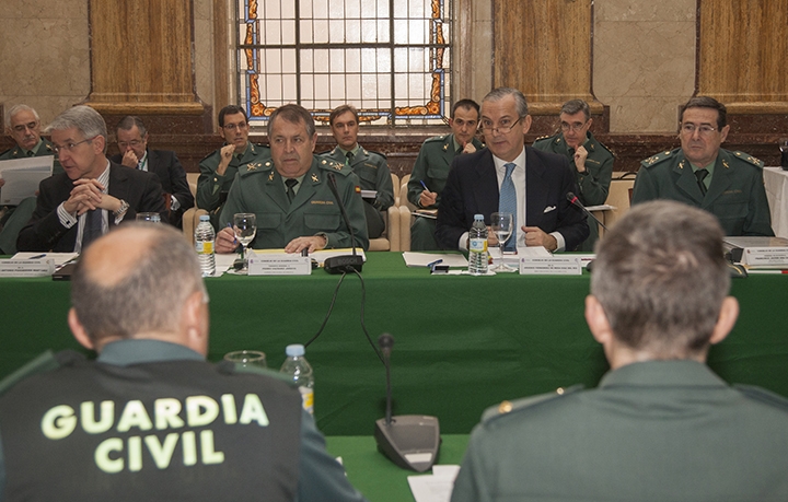 Imagen de archivo de un Pleno del Consejo de la Guardia Civil. Imagen de archivo de un Pleno del Consejo de la Guardia Civil.