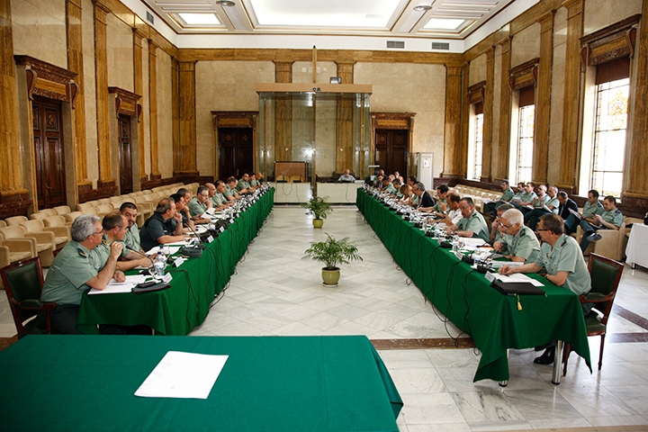 Imagen de archivo de un Pleno del Consejo de la Guardia Civil. Imagen de archivo de un Pleno del Consejo de la Guardia Civil.