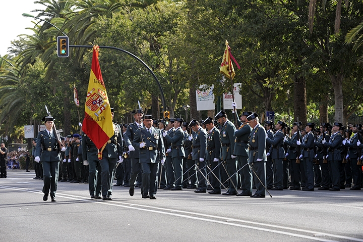 Imagen del desfile celebrado en el Día de la Patrona el pasado año en Málaga. Imagen del desfile celebrado en el Día de la Patrona el pasado año en Málaga.