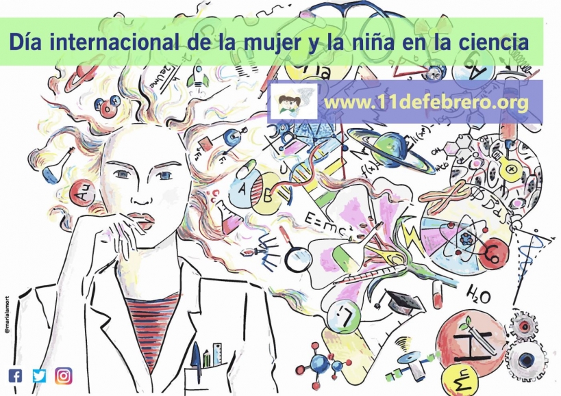 Cartel que la iniciativa www.11defebrero.org ha elaborado para el Día Internacional de la Mujer y la Niña en la Ciencia. Cartel que la iniciativa www.11defebrero.org ha elaborado para el Día Internacional de la Mujer y la Niña en la Ciencia.