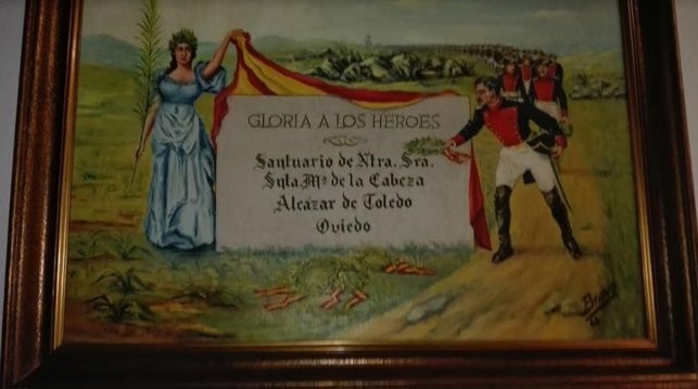 Cuadro de temática franquista que se exhibe en la Comandancia de Badajoz. Foto: Eldiario.es Cuadro de temática franquista que se exhibe en la Comandancia de Badajoz. Foto: Eldiario.es