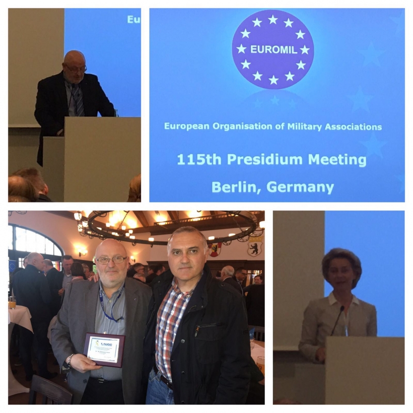 Montaje fotográfico que muestra distintas imágenes del día inaugural del 115º Presidium de Euromil. Montaje fotográfico que muestra distintas imágenes del día inaugural del 115º Presidium de Euromil.