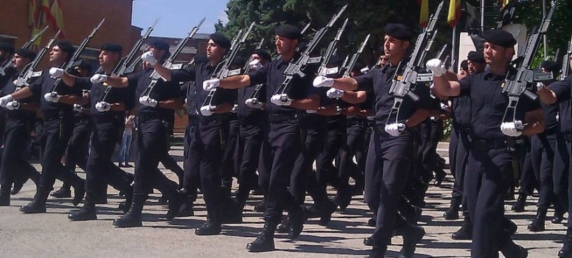 Una unidad de los GRS desfilando, en una imagen de archivo. Una unidad de los GRS desfilando, en una imagen de archivo.