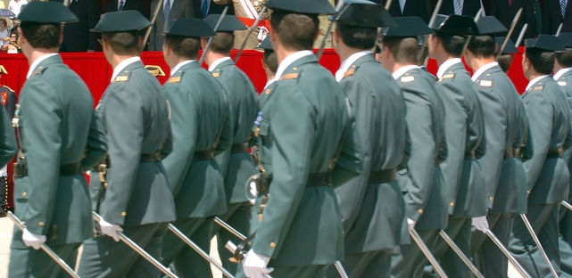 Imagen de archivo de un desfile de la Guardia Civil. Imagen de archivo de un desfile de la Guardia Civil.