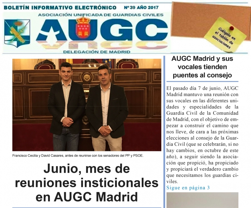 Boletín informativo AUGC Madrid julio 17 Boletín informativo AUGC Madrid julio 17