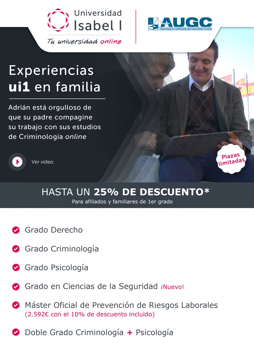 Oferta para afiliados de AUGC de la Universidad Isabel I Oferta para afiliados de AUGC de la Universidad Isabel I
