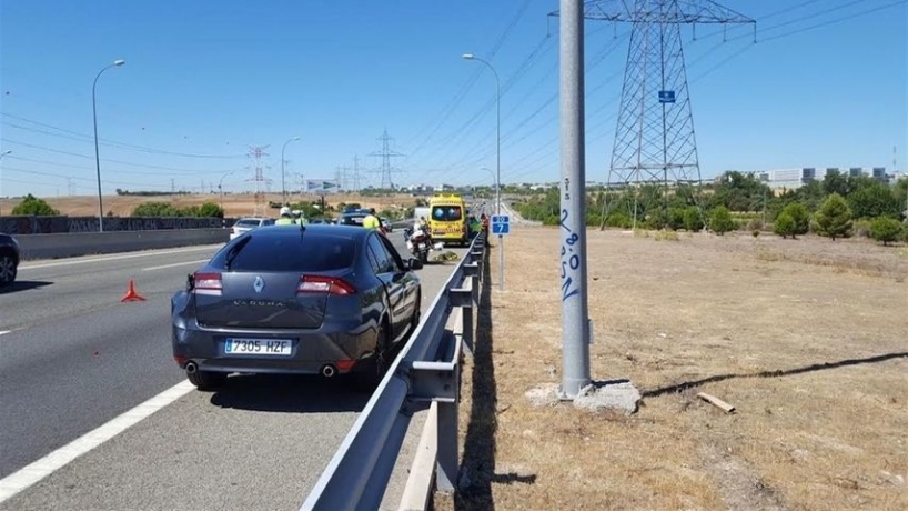 Lugar donde se produjo el accidente mortal del compañero el pasado lunes. Lugar donde se produjo el accidente mortal del compañero el pasado lunes.