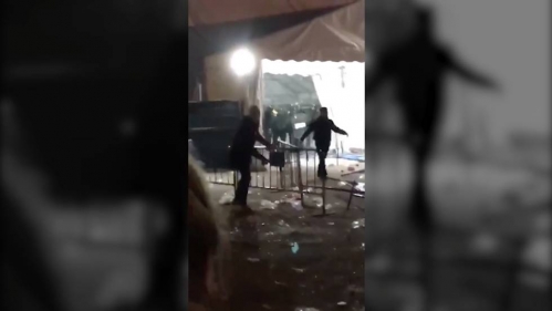 Captura del vídeo donde se recogen las agresiones Captura del vídeo donde se recogen las agresiones
