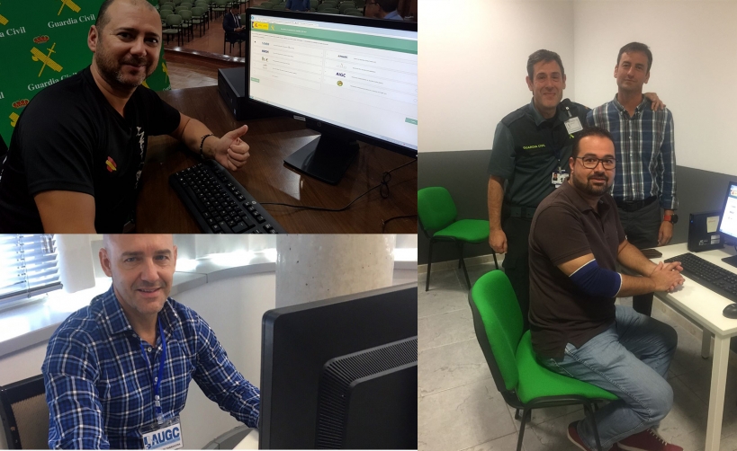 Varias de las imágenes de la votación de hoy. A la izquierda, arriba, el secretario de comunicaciónd de la delegación de Melilla, Ramón Carrasco, emitiendo su voton. Debajo, el secretario nacional de Relaciones Institucionales, Juan Liébana, votando en Va Varias de las imágenes de la votación de hoy. A la izquierda, arriba, el secretario de comunicaciónd de la delegación de Melilla, Ramón Carrasco, emitiendo su voton. Debajo, el secretario nacional de Relaciones Institucionales, Juan Liébana, votando en Va