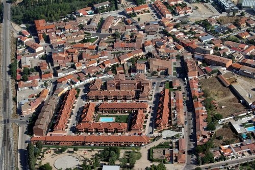 Vista aérea de la localidad de Viana de Cega. Vista aérea de la localidad de Viana de Cega.