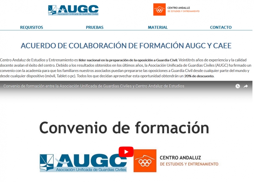 Acuerdo entre AUGC y el CAEE Acuerdo entre AUGC y el CAEE