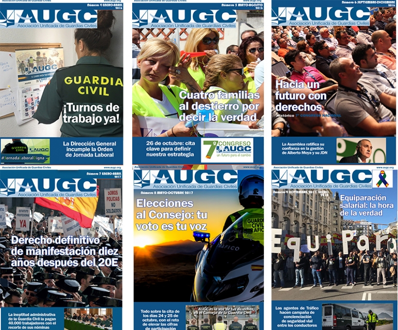Portadas de los seis últimos números. Portadas de los seis últimos números.