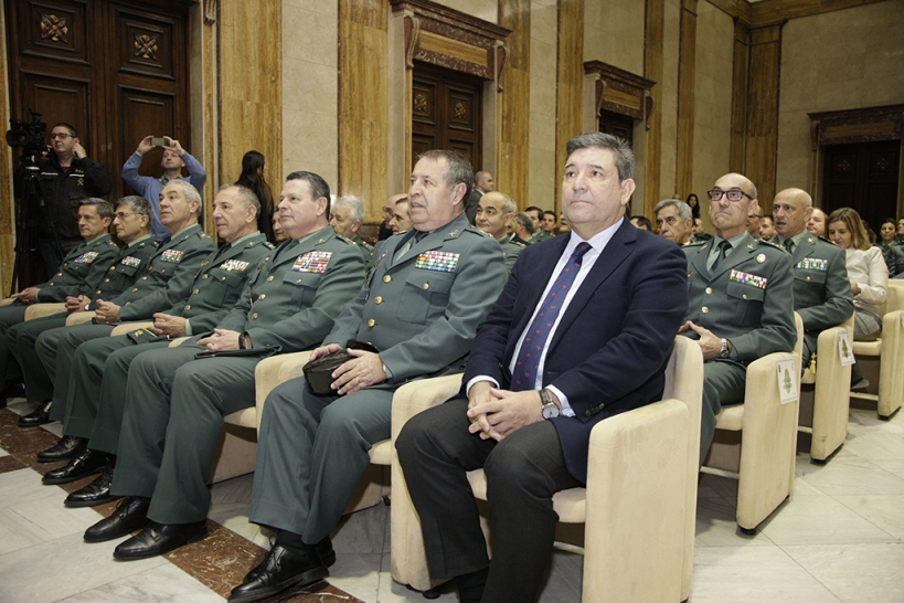 El director general de la Guardia Civil, José Manuel Holgado, junto con altos mandos en un acto celebrado en la Dirección. El director general de la Guardia Civil, José Manuel Holgado, junto con altos mandos en un acto celebrado en la Dirección.