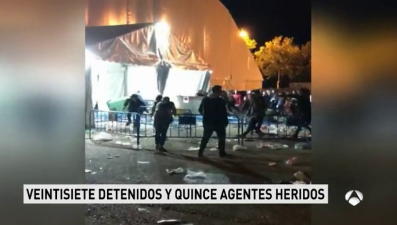 Captura de un informativo de Antena 3 en el que se informaba de los incidentes producidos en las fiestas de Majadahonda (Madrid) el pasado año. Captura de un informativo de Antena 3 en el que se informaba de los incidentes producidos en las fiestas de Majadahonda (Madrid) el pasado año.