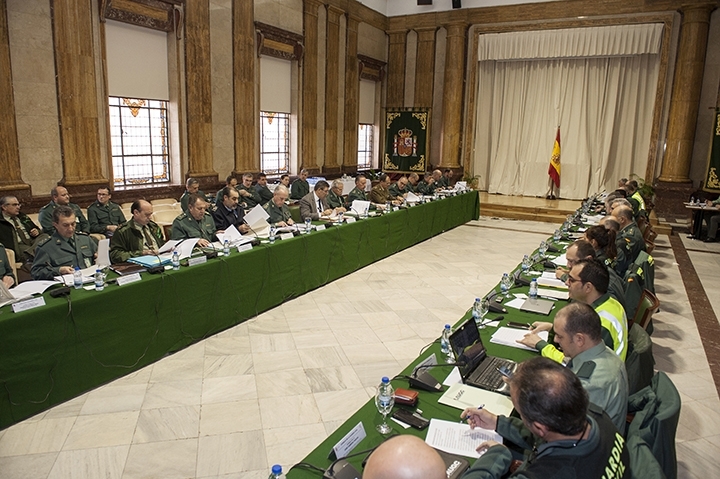 Imagen de archivo de un Pleno del Consejo de la Guardia Civil. Imagen de archivo de un Pleno del Consejo de la Guardia Civil.