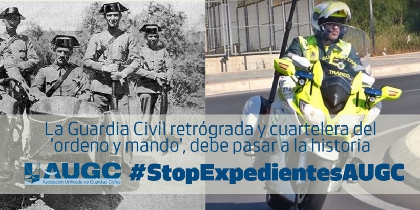 La campaña de expedientes contra representantes de AUGC demuestra que todavía hay mandos que no comprenden la función de las asociaciones profesionales. La campaña de expedientes contra representantes de AUGC demuestra que todavía hay mandos que no comprenden la función de las asociaciones profesionales.