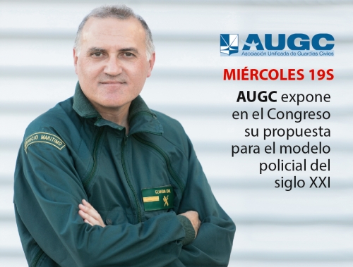 El secretario general de AUGC expondrá mañana en el Congreso la tesis de AUGC sobre la necesidad de un nuevo modelo policial en España. El secretario general de AUGC expondrá mañana en el Congreso la tesis de AUGC sobre la necesidad de un nuevo modelo policial en España.