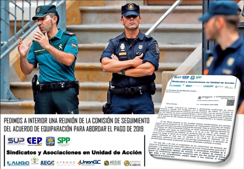 Asociaciones y sindicatos policiales en unidad de acción. Asociaciones y sindicatos policiales en unidad de acción.