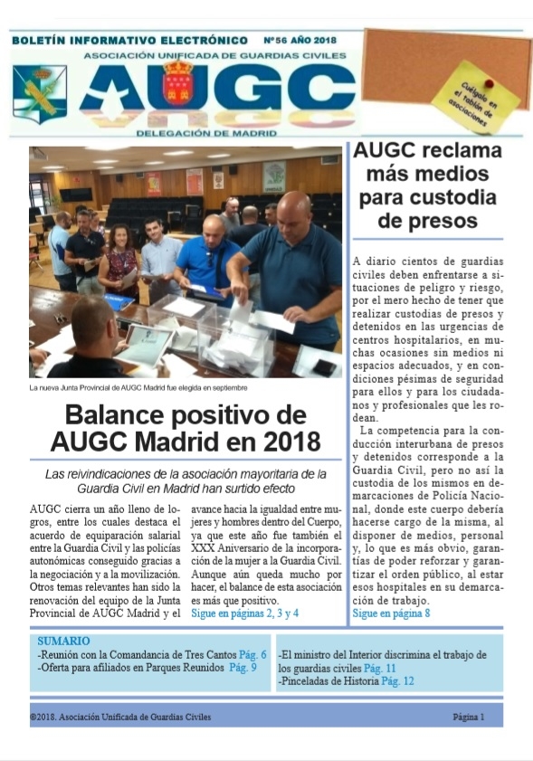 Portada del boletín de diciembre Portada del boletín de diciembre