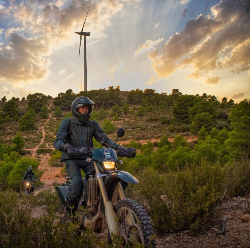 Un motorista del Seprona. Un motorista del Seprona.