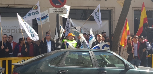 Imagen de la concentración. Imagen de la concentración.