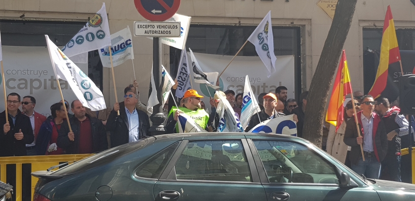 Imagen de la concentración. Imagen de la concentración.