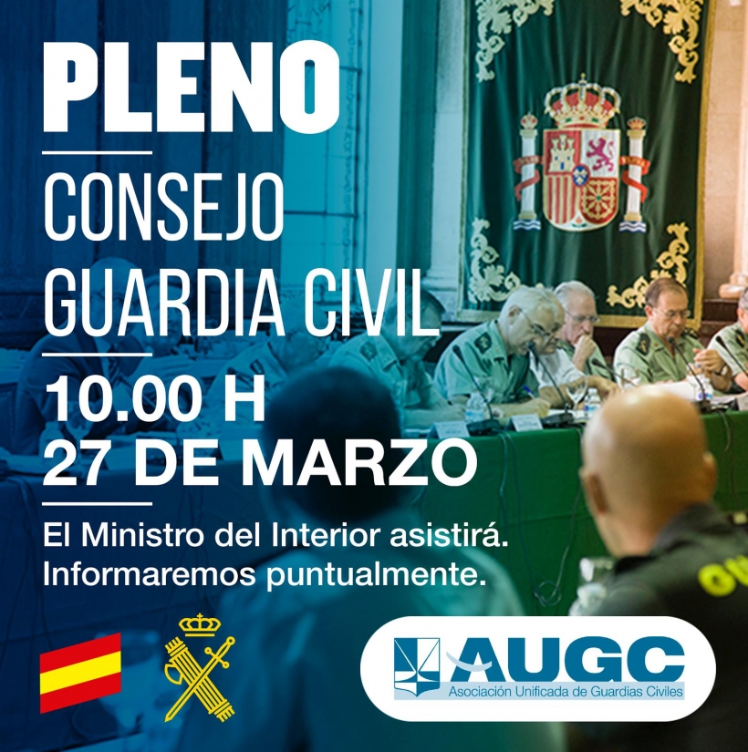 Celebrado segundo Pleno del Consejo de la Guardia Civil. Celebrado segundo Pleno del Consejo de la Guardia Civil.