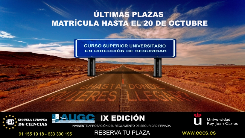 Cartel del curso, anunciando sus últimas plazas disponibles. Cartel del curso, anunciando sus últimas plazas disponibles.