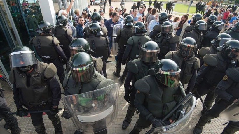Los GRS desplegados en Cataluña continúan viviendo en situación precaria. Los GRS desplegados en Cataluña continúan viviendo en situación precaria.