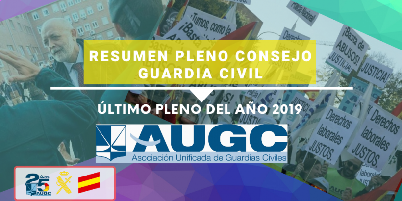 Celebrado Pleno del Consejo de la Guardia Civil correspondiente al último trimestre de 2019. Celebrado Pleno del Consejo de la Guardia Civil correspondiente al último trimestre de 2019.